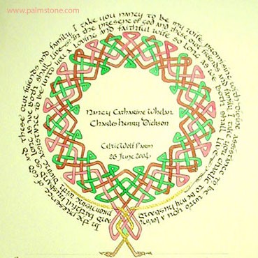 Celtic Knot Marriage Certificates