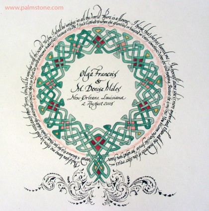 Celtic Knot Marriage Certificates